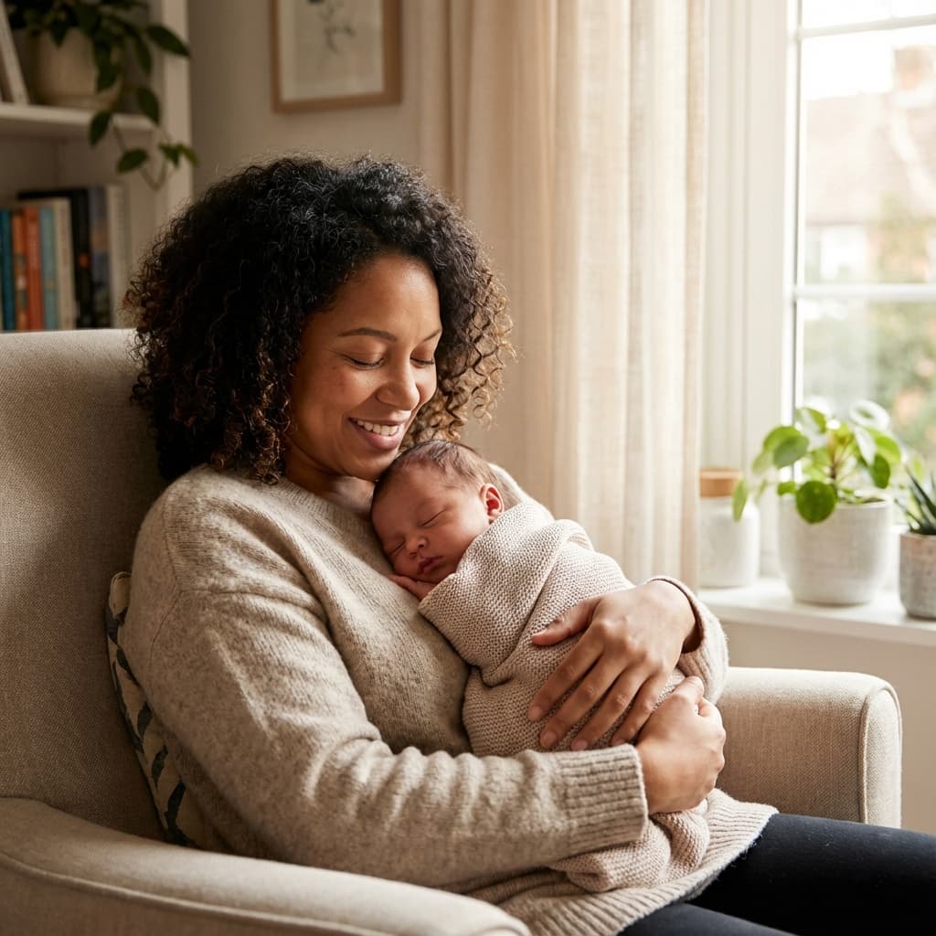 Mother and child sharing a quiet moment