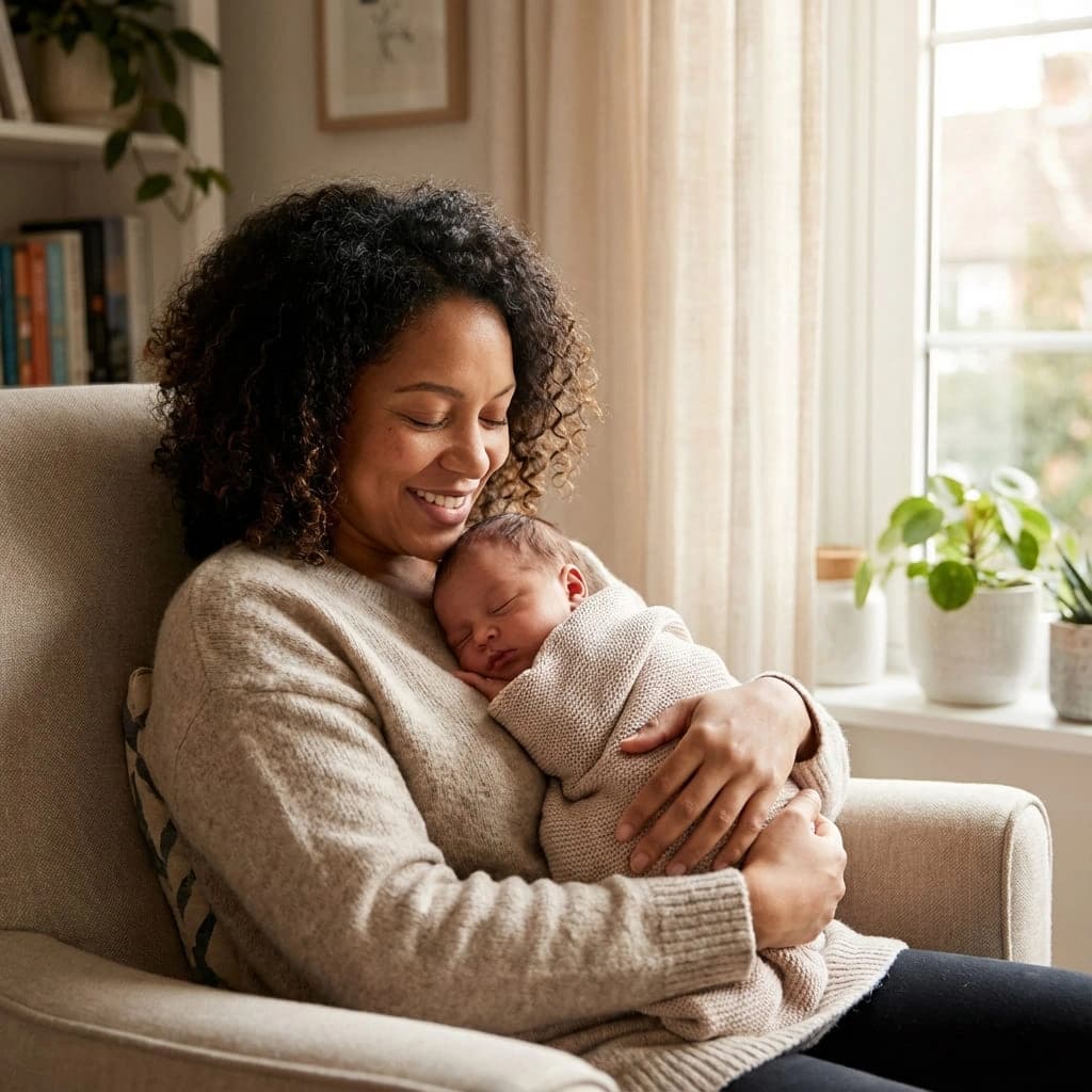 Mother and child sharing a quiet moment